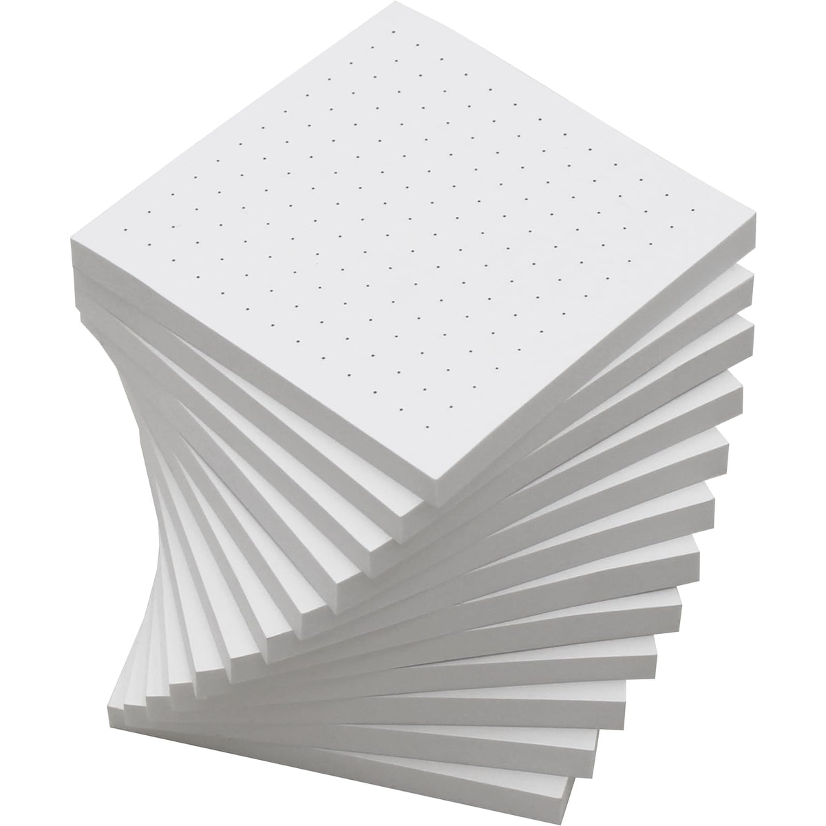 (12 Pad) Dotted Sticky Notes, 3x3 Inch, Dot Grid Self-Stick Notes