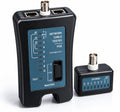 3-in-1 Network Cable Tester with PoE Anti-Burnout Protection, RJ45 Ethernet, BNC Coaxial