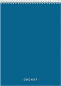 TOPS 63631 Docket Wirebound Ruled Pad w/Cover, 8 1/2 x 11 3/4, White, 70 Sheets