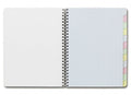 Clairefontaine Wirebound Notebook - Graph w/12 tabs 60 sheets - 6 3/4 x 8 3/4 - Sold