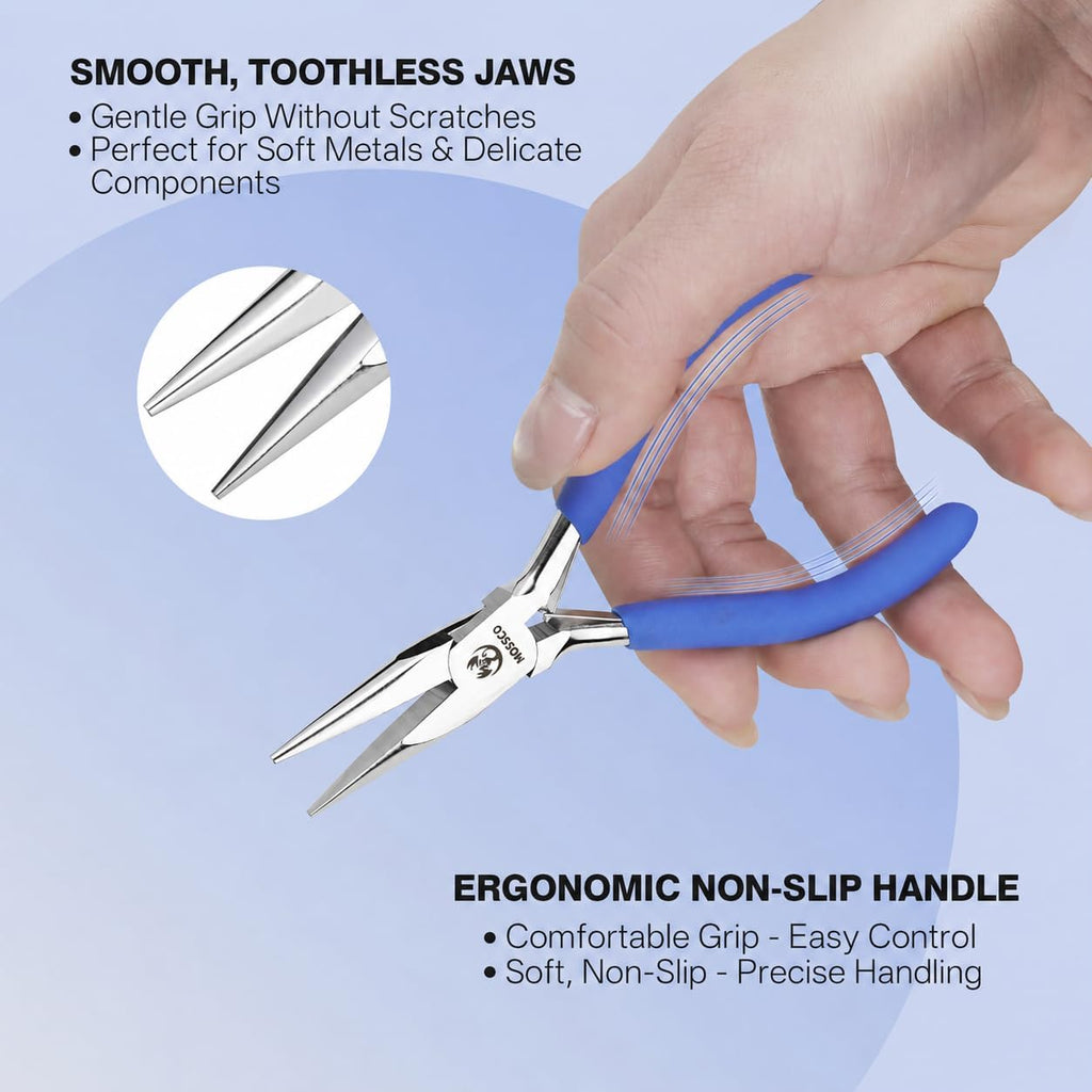 Jewelry Pliers Set, 3-Piece Mini Jewelry Making Tools with Round Nose
