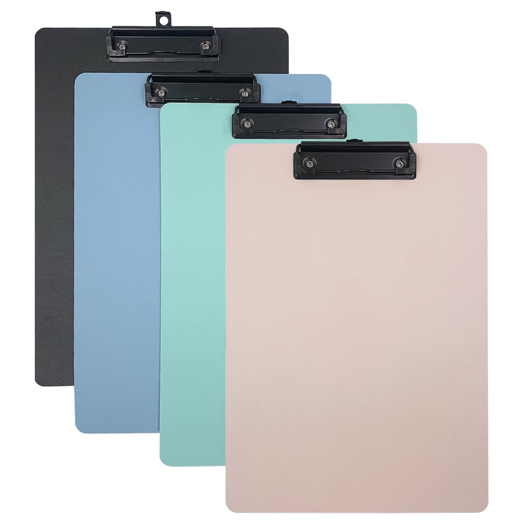 Ysenchan Clipboards (Set of 4), Colorful Clip Boards with Metal Clip