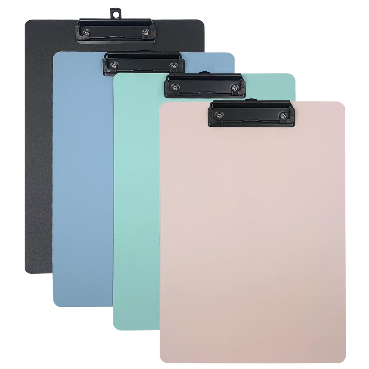 Ysenchan Clipboards (Set of 4), Colorful Clip Boards with Metal Clip