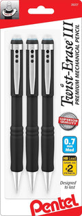 Pentel Mechanical Pencil 0.7 mm Twist Erase III, Twist Up Eraser