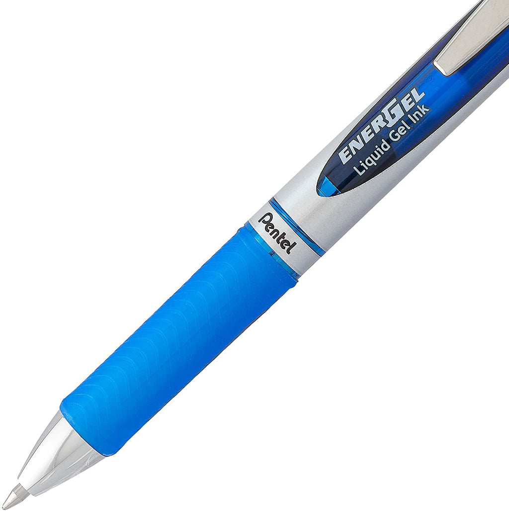 Pentel EnerGel Deluxe RTX Retractable Liquid Gel Pen, 0.7mm Medium Line, Metal Tip, Blue