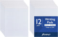 Ampad Evidence Glue Top Writing Pads, 8-1/2 x 11 Pads, Narrow Rule, White, 50 Sheets