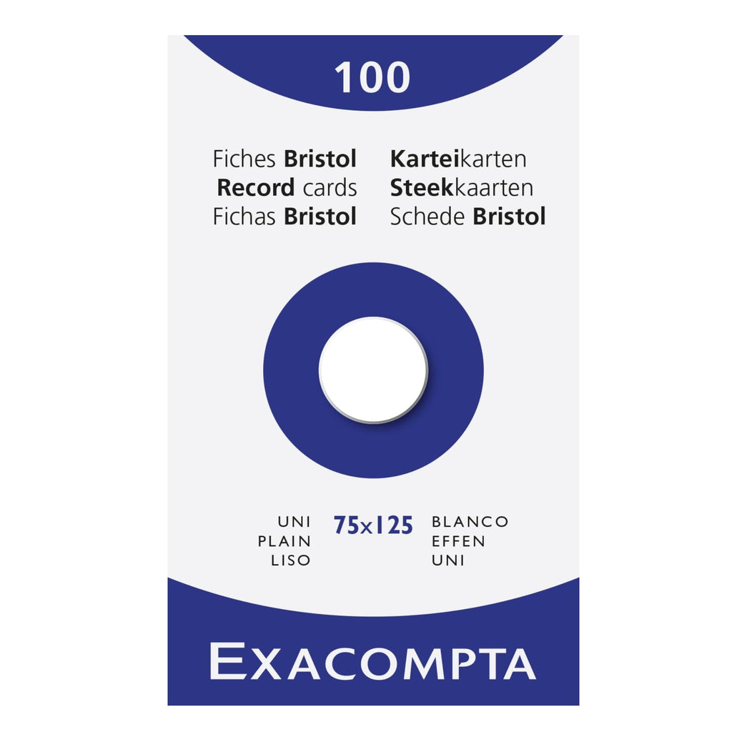 Exacompta Index Cards 3X5 Inch 100Pk