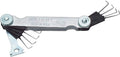 Wright Tool 9531 Spark Plug Wire Gauge, 8-Blade Feeler Gauge with Electrode Bender