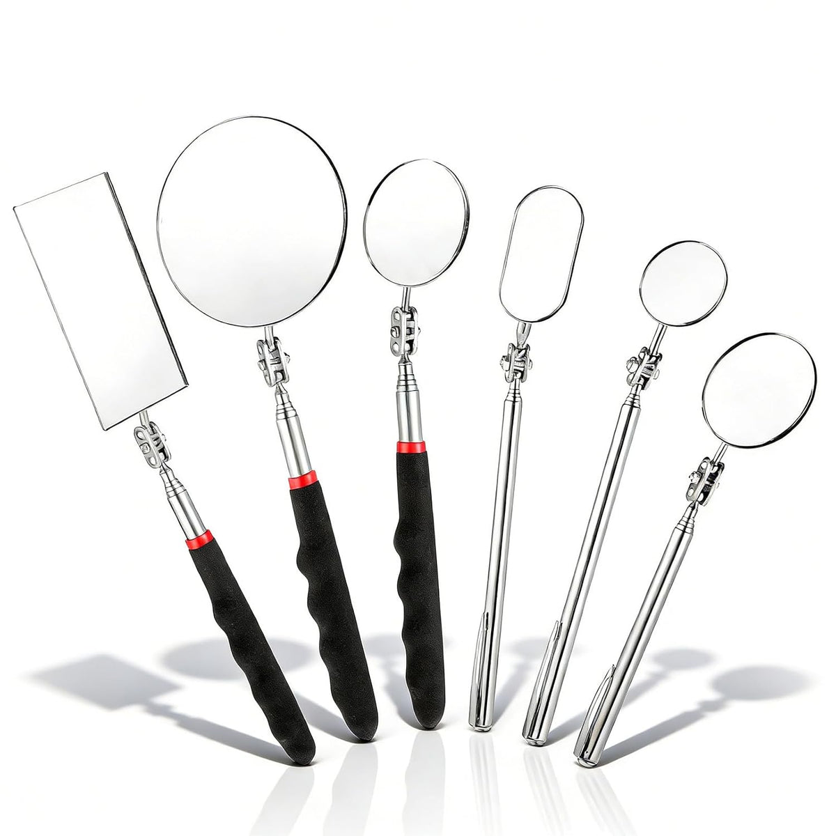 6 Pcs Telescoping Inspection Mirror Set