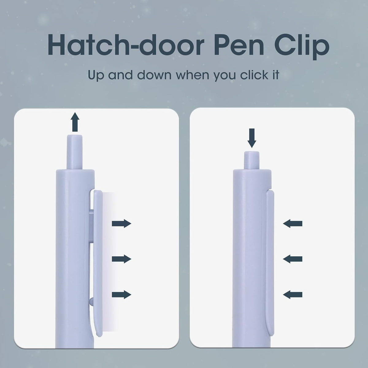 WRITECH Retractable Gel Pens 0.5mm: Fine Point Morandi Ink Color 8ct