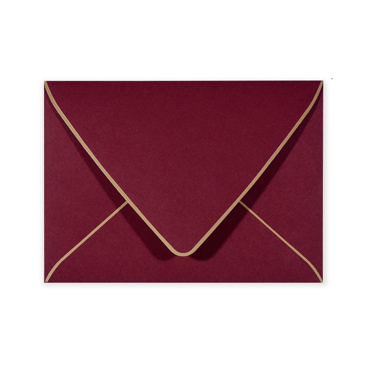 A6 Green Envelopes With Gold Border 4 x 6 - V flap, Quick Self Seal