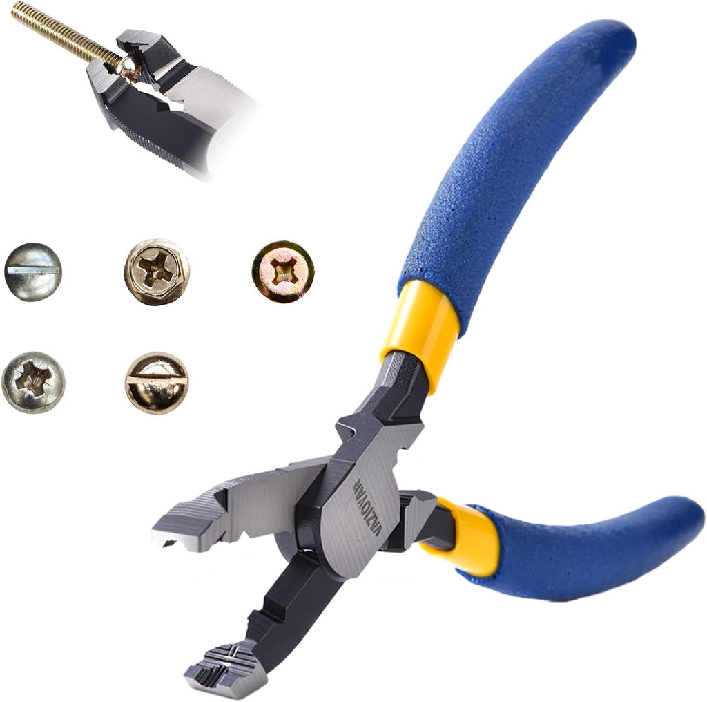 Multi-Function Screw Extractor Pliers, Non-Slip Screw Removal Tool, Extracts Stripped
