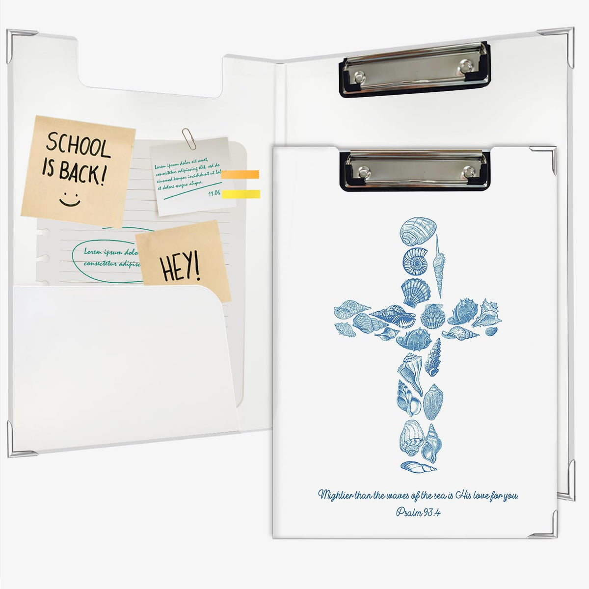 Lacama Nurse Clipboard with Storage for Office Classroom Desk, Blue Nurse Gift