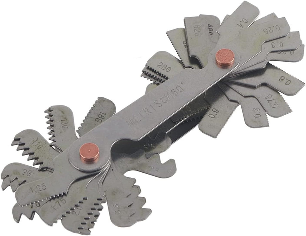 Thread Gauge Standard And Metric, 51/52Pcs Metric+ imperial (52pc) Stainless Steel Thread