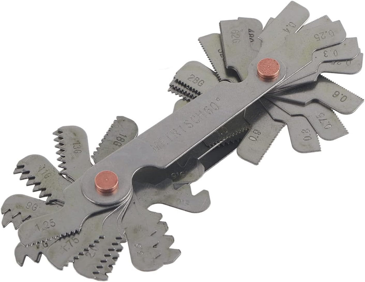 Thread Gauge Standard And Metric, 51/52Pcs Metric+ imperial (52pc) Stainless Steel Thread