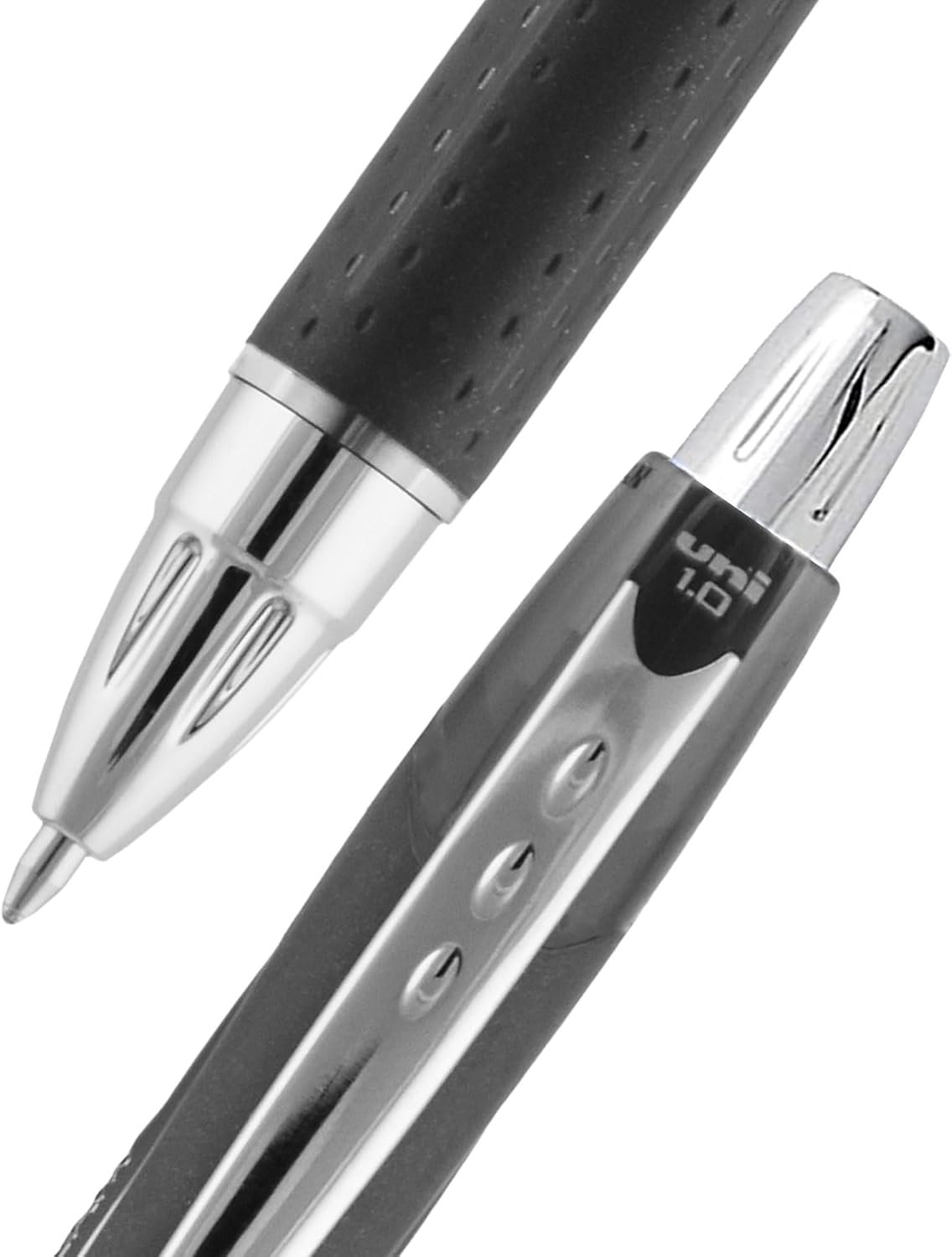 Uni-Ball Jetstream Rt Ball Point Pens Black - Writing Pens Bold Point (1.0mm) - 3 Ink