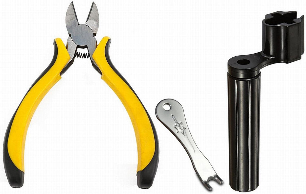 3-Pc Guitar Repair Kit with String Winder, Cutter and Pin Puller