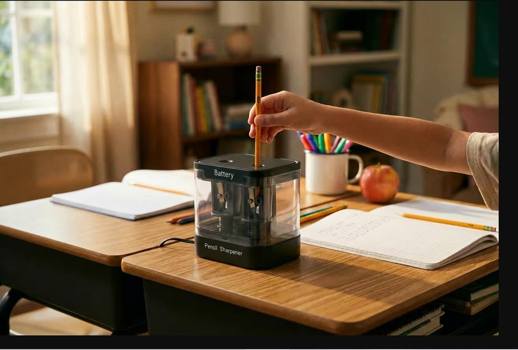 Dual Power Electric Pencil Sharpener, Dual Hole for Standard &Jumbo Pencils