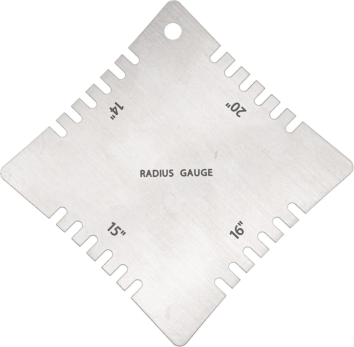 4Pcs Yootones Stainless Steel Guitar Notched Radius Gauge Fingerboard Guitar Ruler
