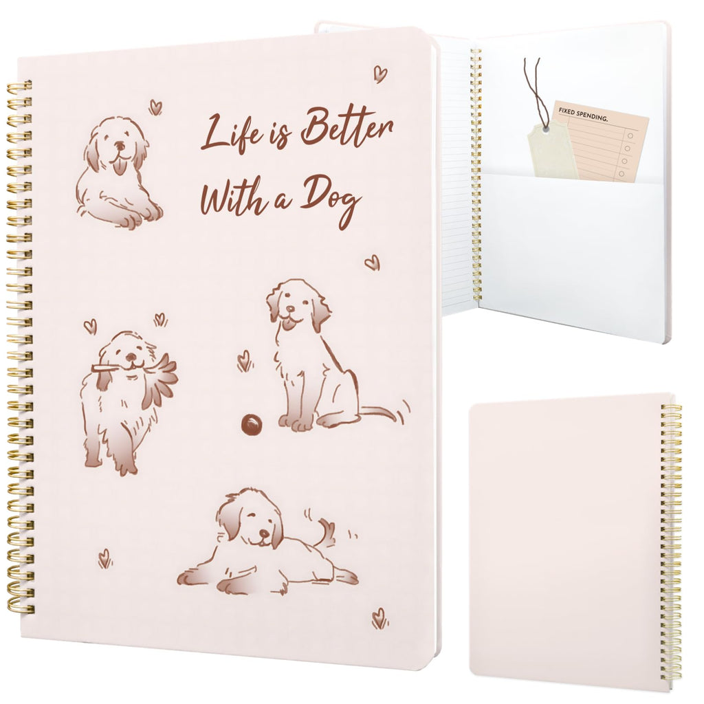 Cute Spiral Notebook 8.5 x 11 Graph Paper Journal A4, Plant Flower