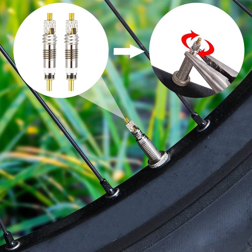8Pcs Cycling Syringe Kit, Tubeless Tire Sealant Injector with Switch