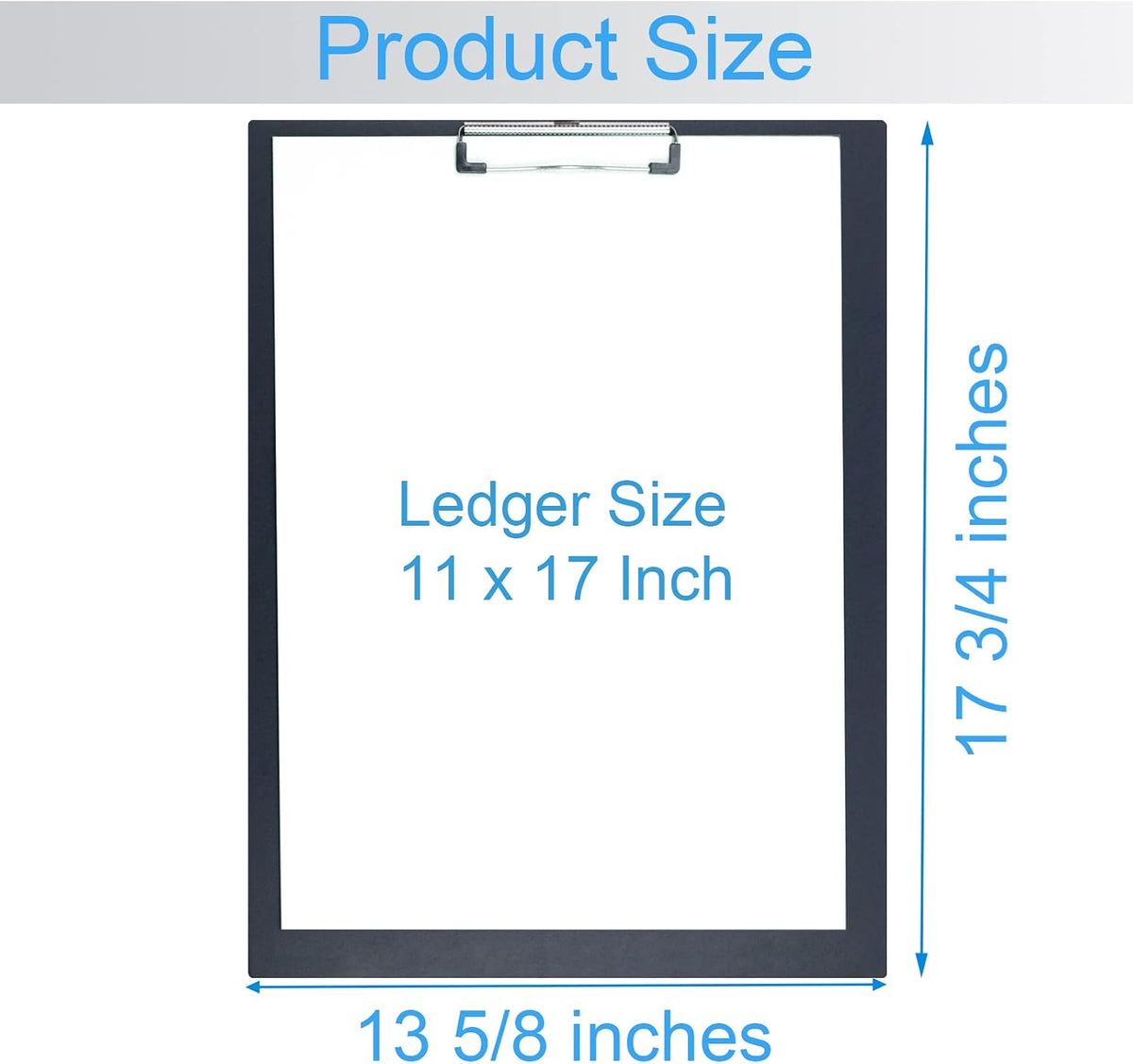 Acocony 11x17 Clipboard Vertical Extra Large Clipboard Low Profile Clip 11 x 17 Clipping