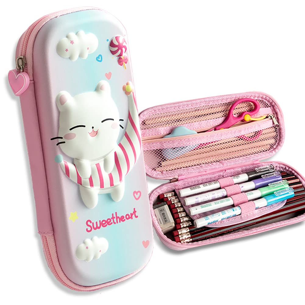 Pencil Case for Boys 3D EVA Cartoon Storage Pouch Pen Holder for School Kids