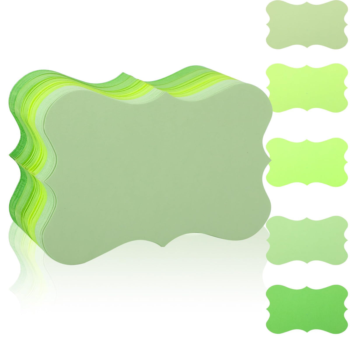 150 Pack Colored Scalloped Index Cards 3x5 Inch Blank Decorative Notecards