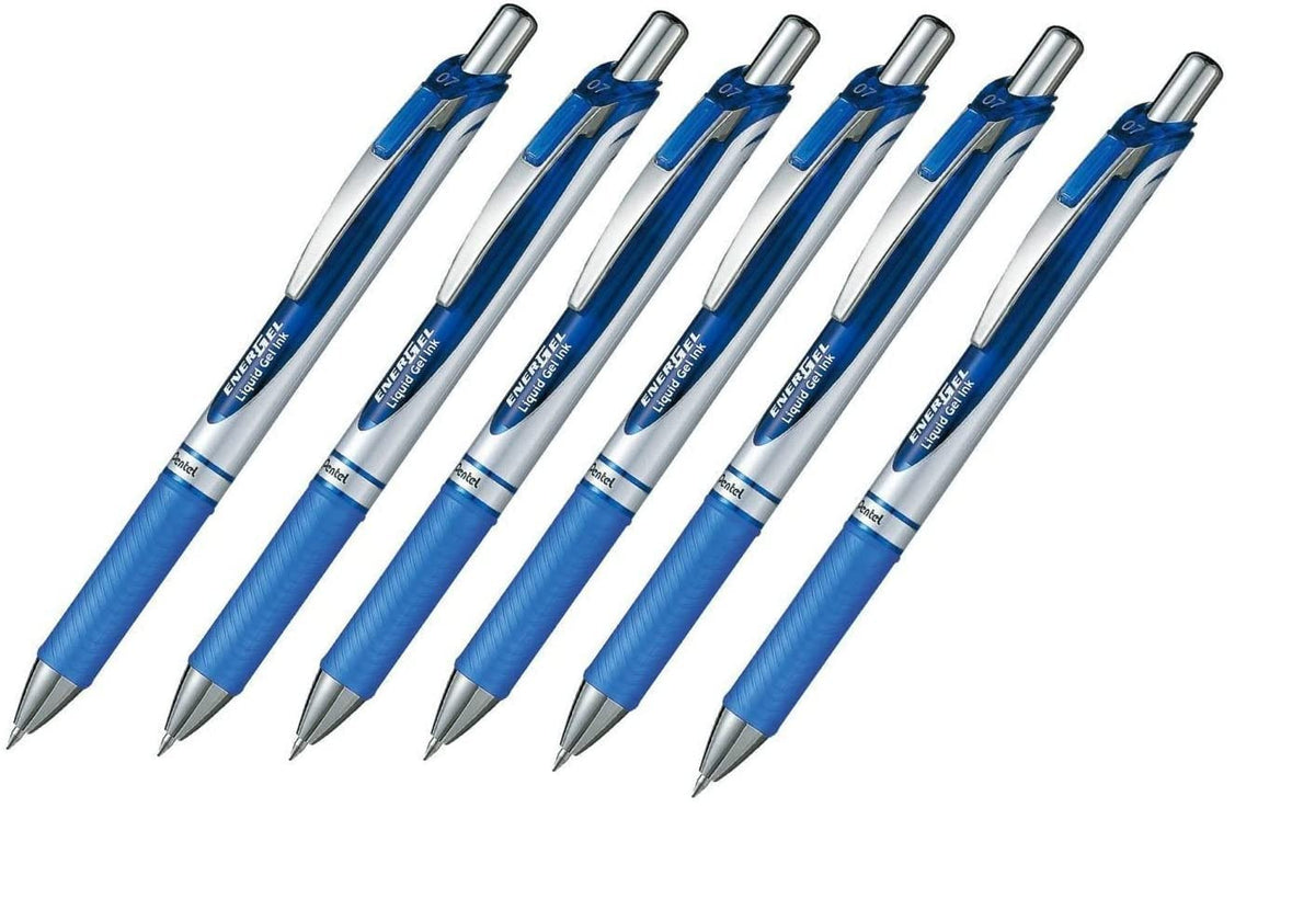 Pentel EnerGel Deluxe RTX Retractable Liquid Gel Pen, 0.7mm Medium Line, Metal Tip, Blue