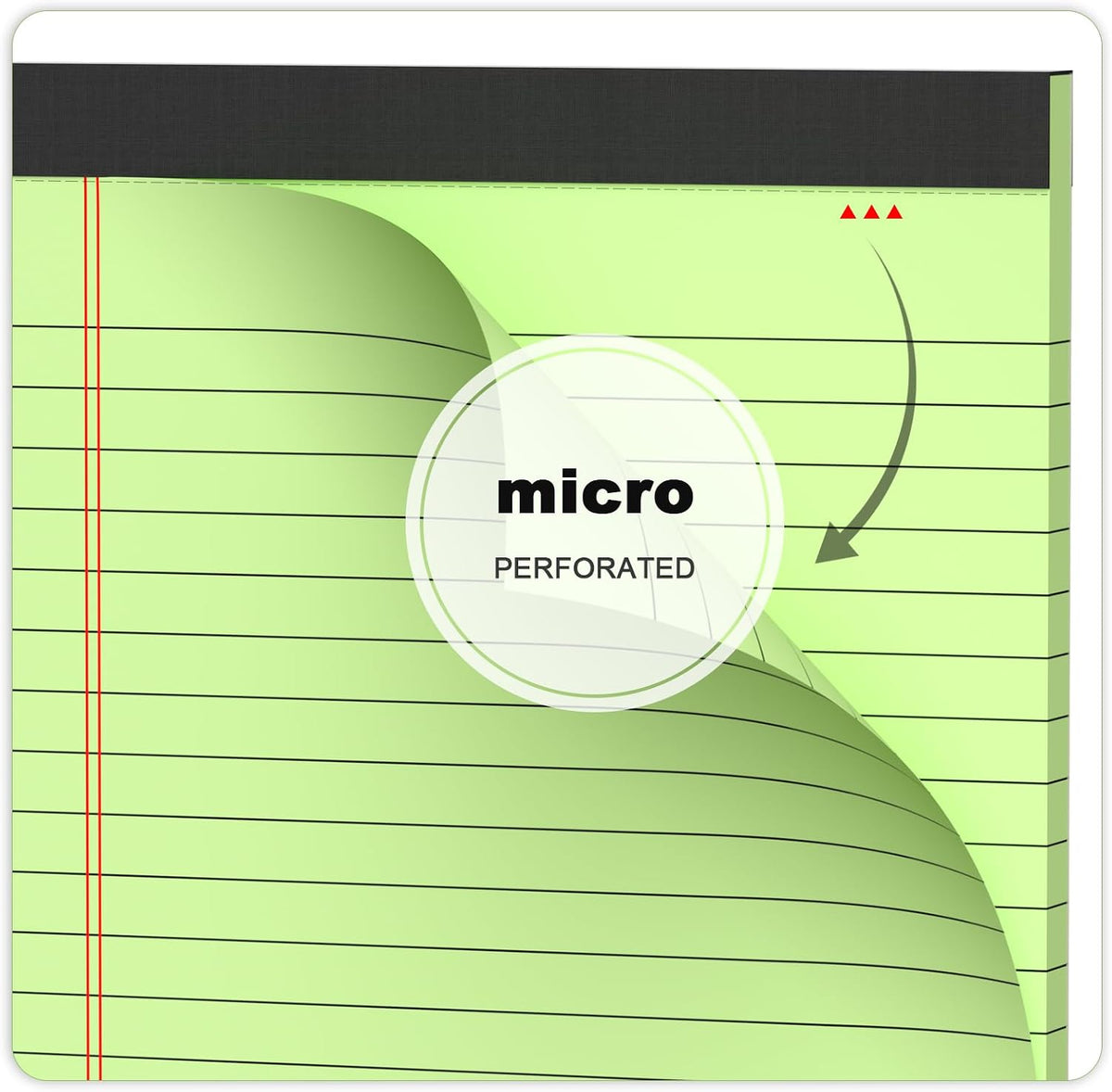 AILZFEI 12pcs Small Legal Pads 5x8 Colored Note Pads Paper College Ruled Notepad Clear