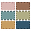 Whaline 120Pcs Muted Color Scalloped Index Cards, 3 x 5 Inch