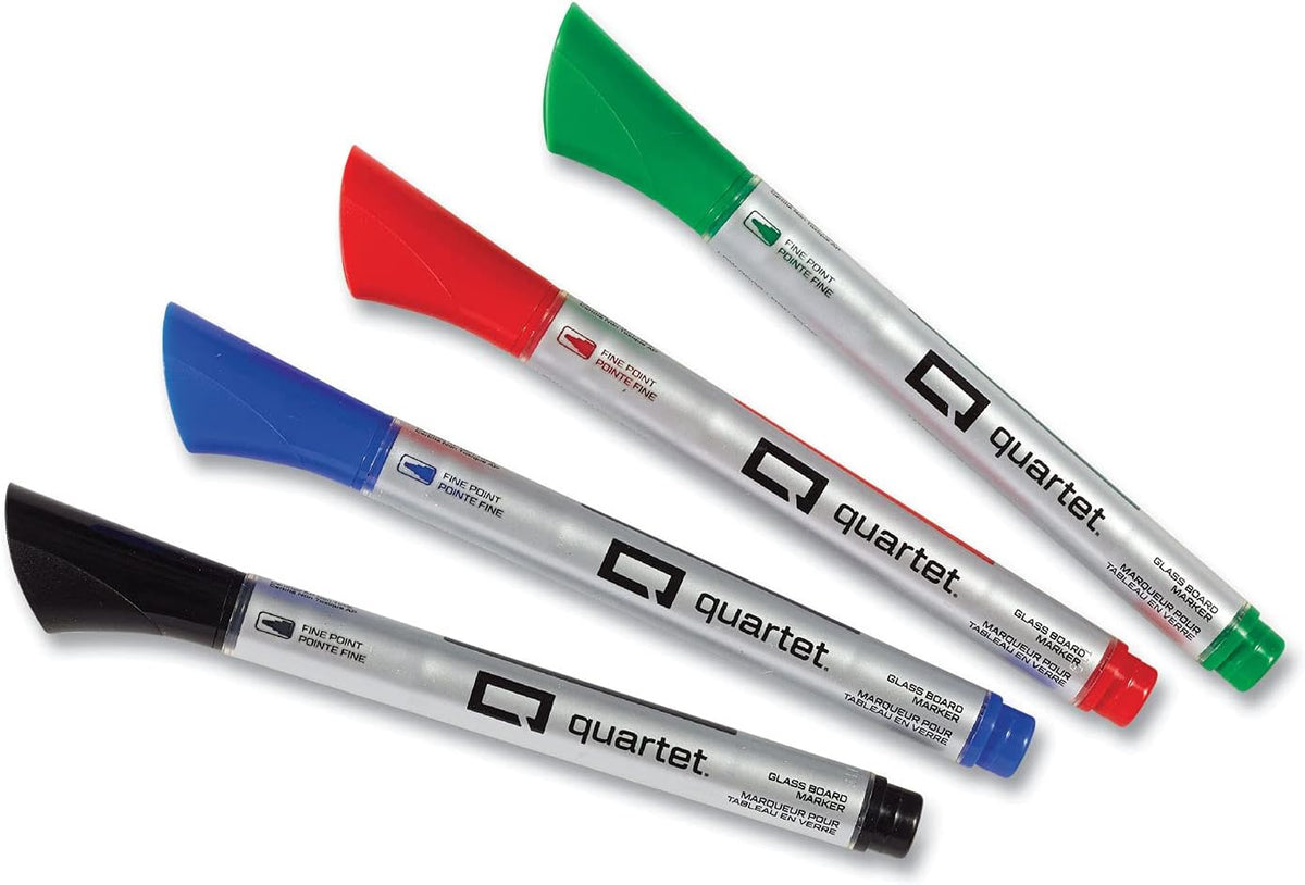 Quartet Dry Erase Markers, Glass Whiteboard Markers, Bullet Tip