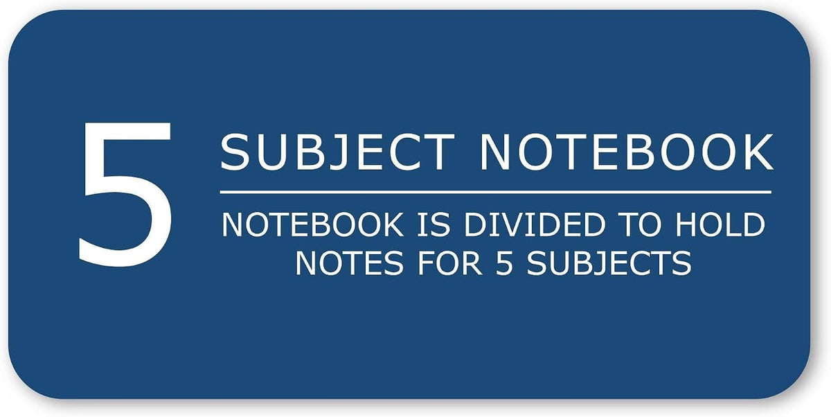 Roaring Spring Environotes Recycled Spiral Notebook, 5 Subject, 11" x 9"