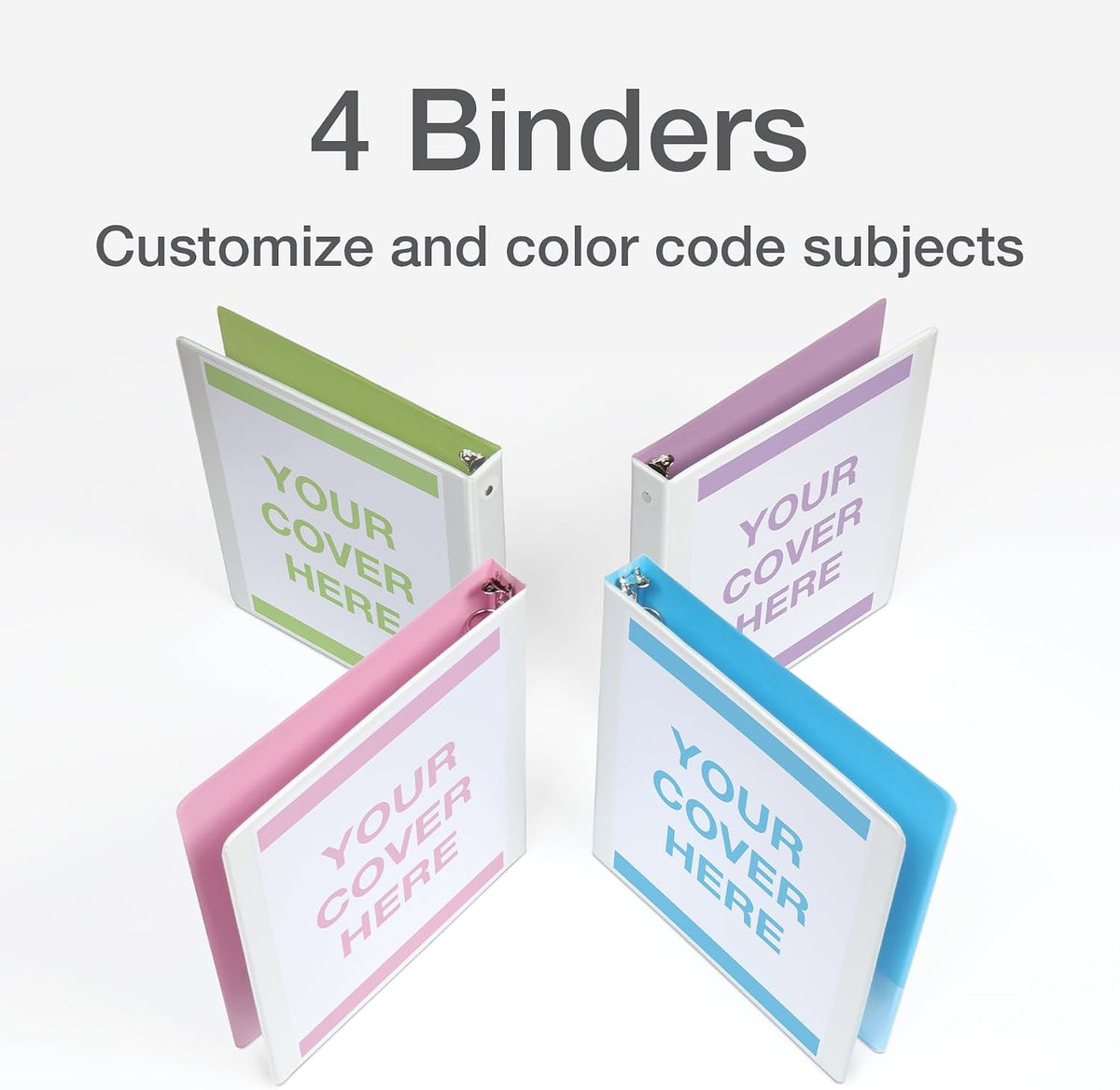 Cardinal 3 Ring Binders, Binders for School and Office, Durable 1 Inch, Round Rings