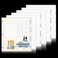Recipe Dividers for 3 Ring Binder Set 9 3/4”×11” Black and Pre-Printed Recipe Binder