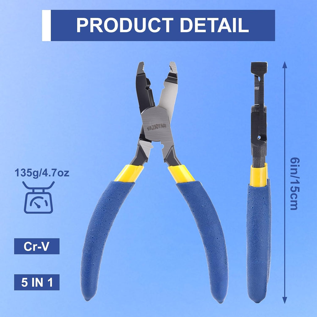 Multi-Function Screw Extractor Pliers, Non-Slip Screw Removal Tool, Extracts Stripped