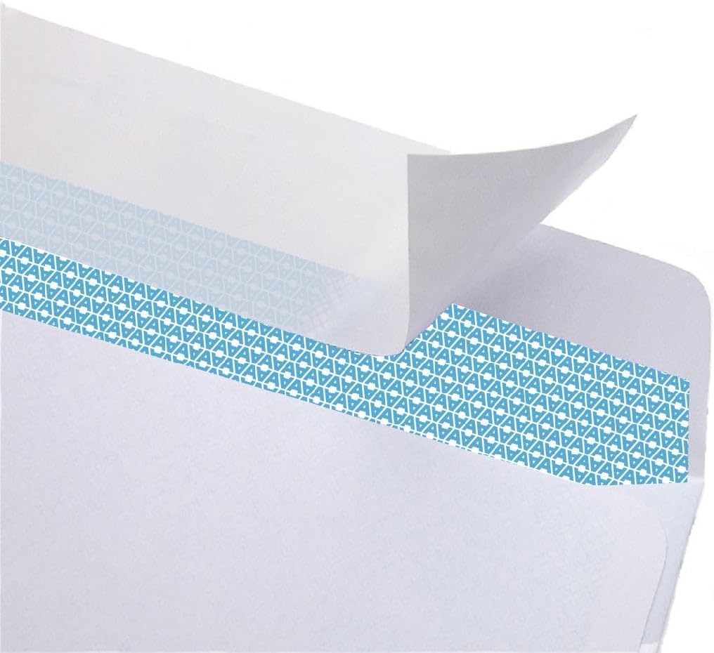 Aimoh#10 Business Envelopes Letter Size Windowless Self Seal Security 100ct