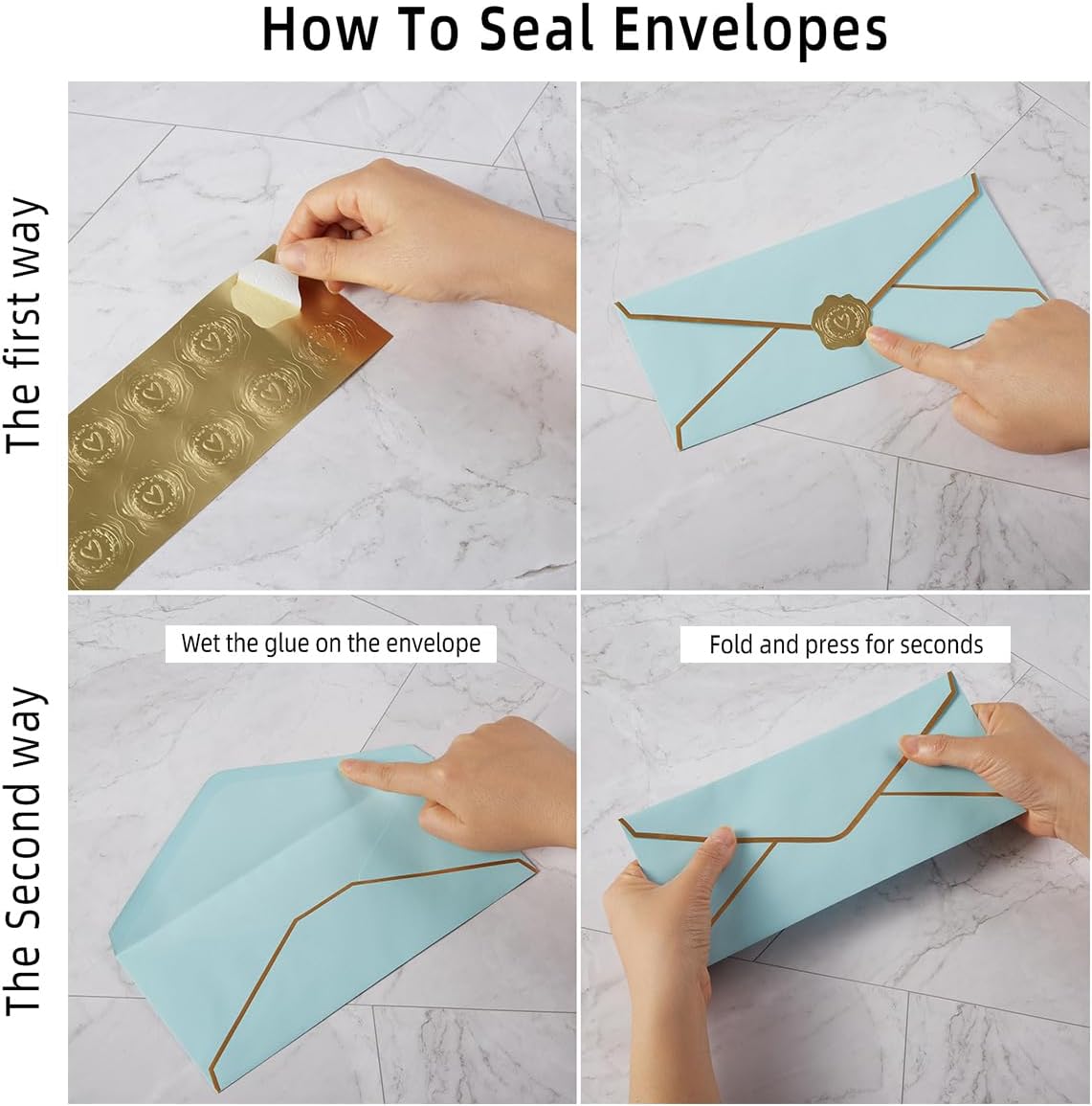 50 Pack #10 Business Envelopes, Light Blue, 4 1/8 x 9 1/2 Inches