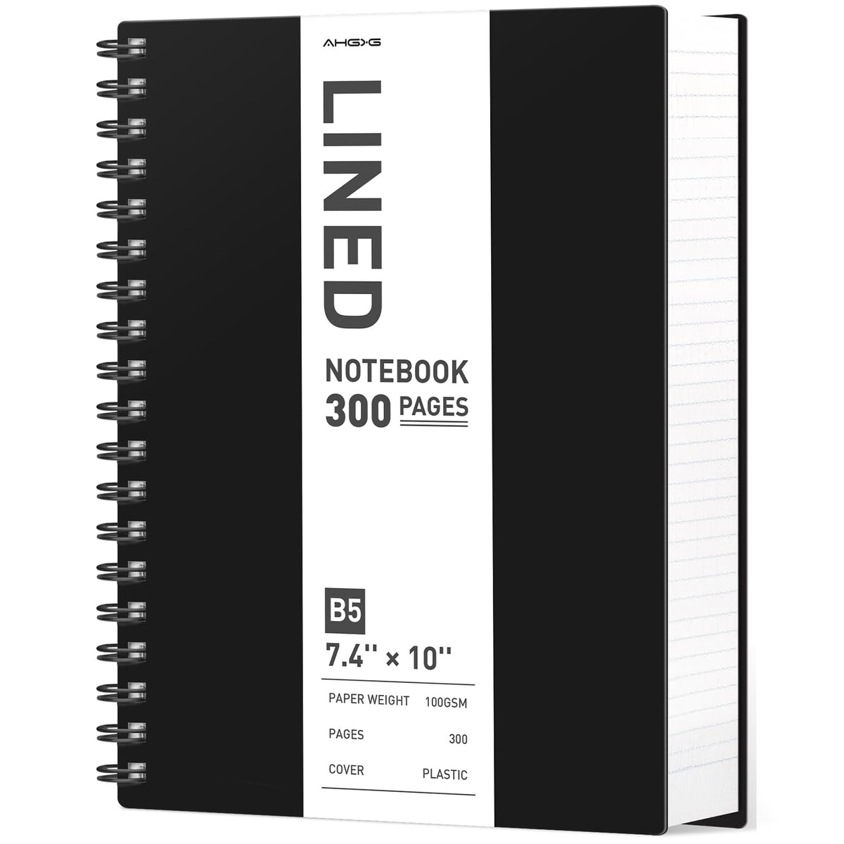 AHGXG Lined Journal Notebook, 300 Pages, A4 (8.5" x 11")