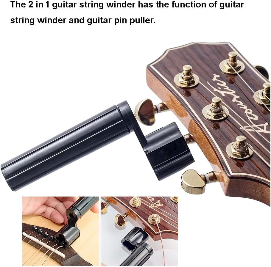 3-Pc Guitar Repair Kit with String Winder, Cutter and Pin Puller