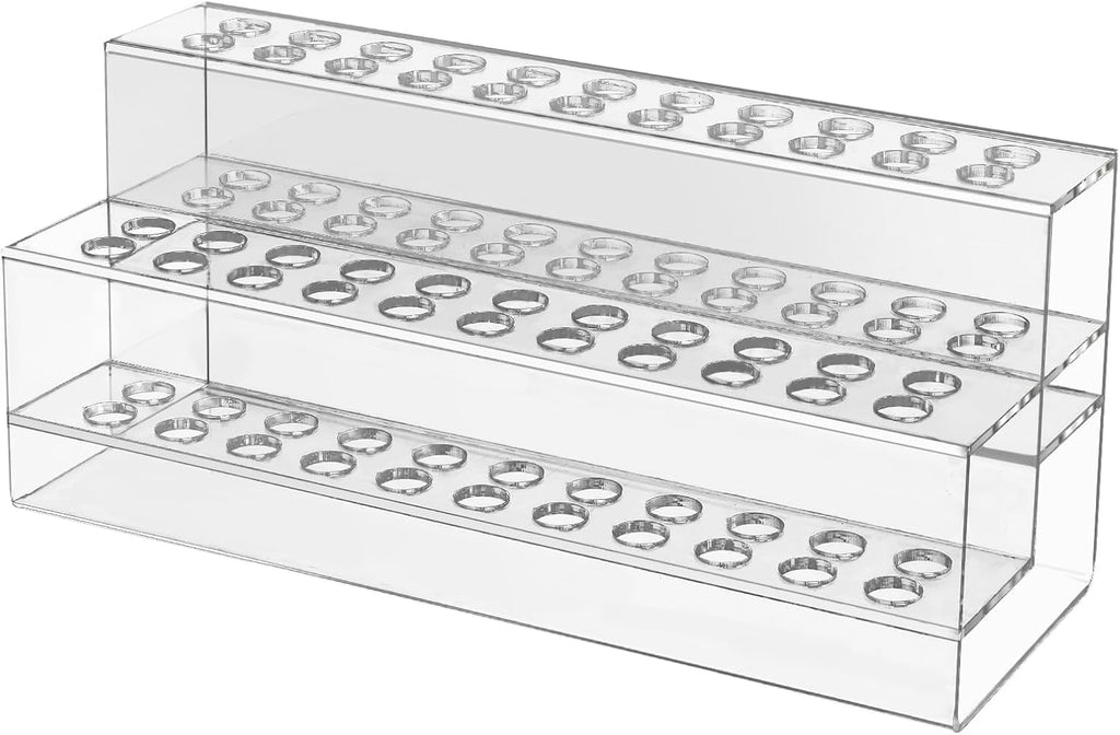 Acrylic Pen Holder, 44-Slots Pen Display Stand Focal Pen Holder Beadable Pen Display
