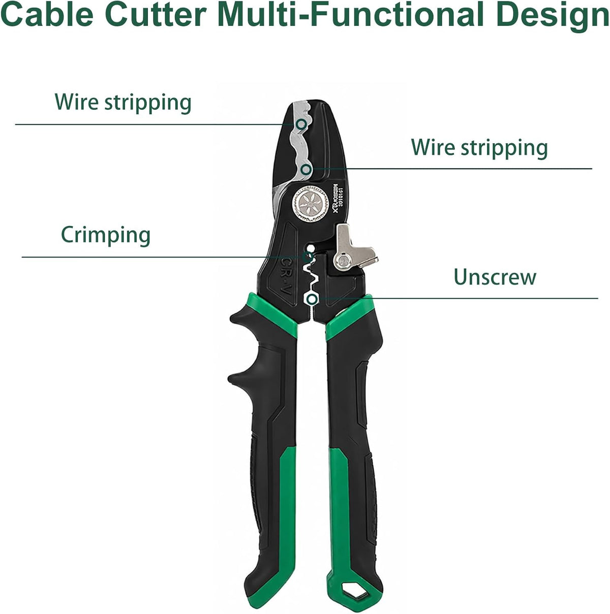 8-Inch Cable Cutters Wire Stripping Tool