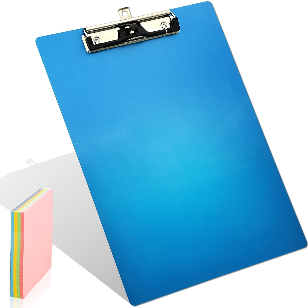 Aluminum Metal Clipboard A4 Hangable 8.5 x 11 Letter Pen Holder Clip Board