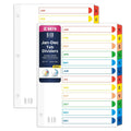 H4D Monthly Binder Dividers for 3-Ring Binder, Jan-Dec 12 Tab Pastel 2 Sets