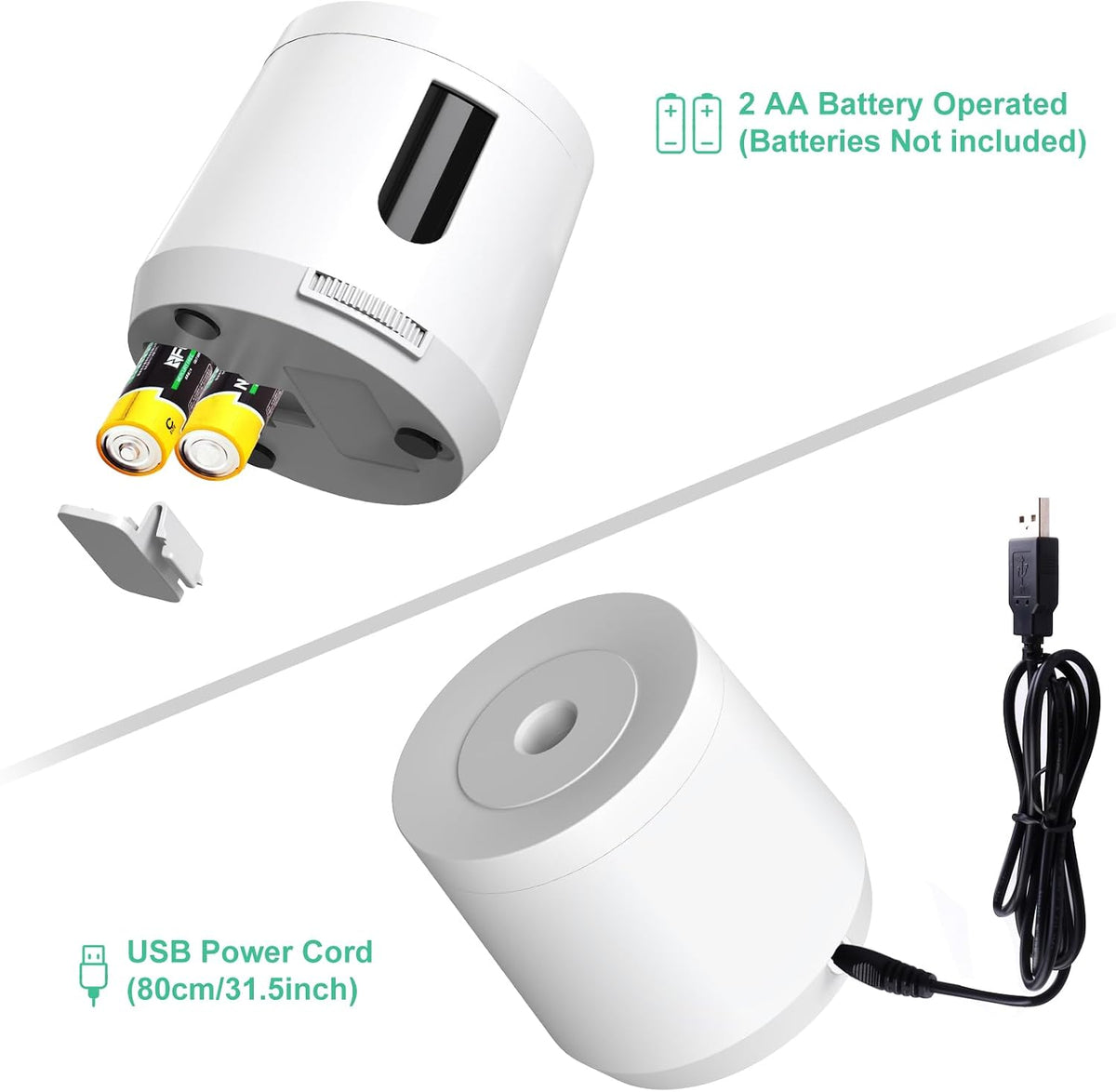 Bocyteopr Automatic Electric Pencil Sharpener, USB & Battery Operated