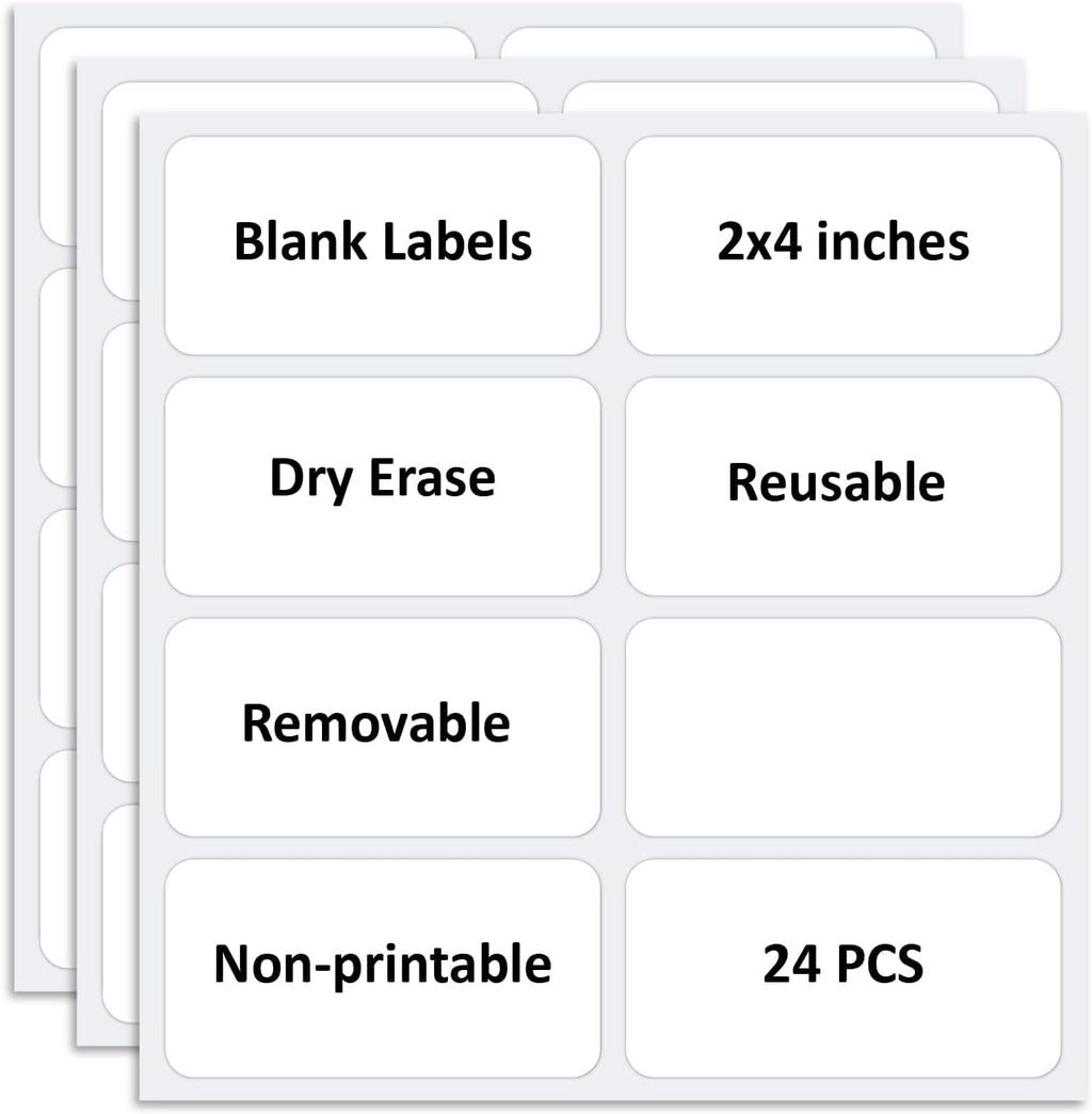 SVNOOC Multi-Use Dry Erase Sticky Notes, Reusable Labels Stickers for Wall Desk Fridge