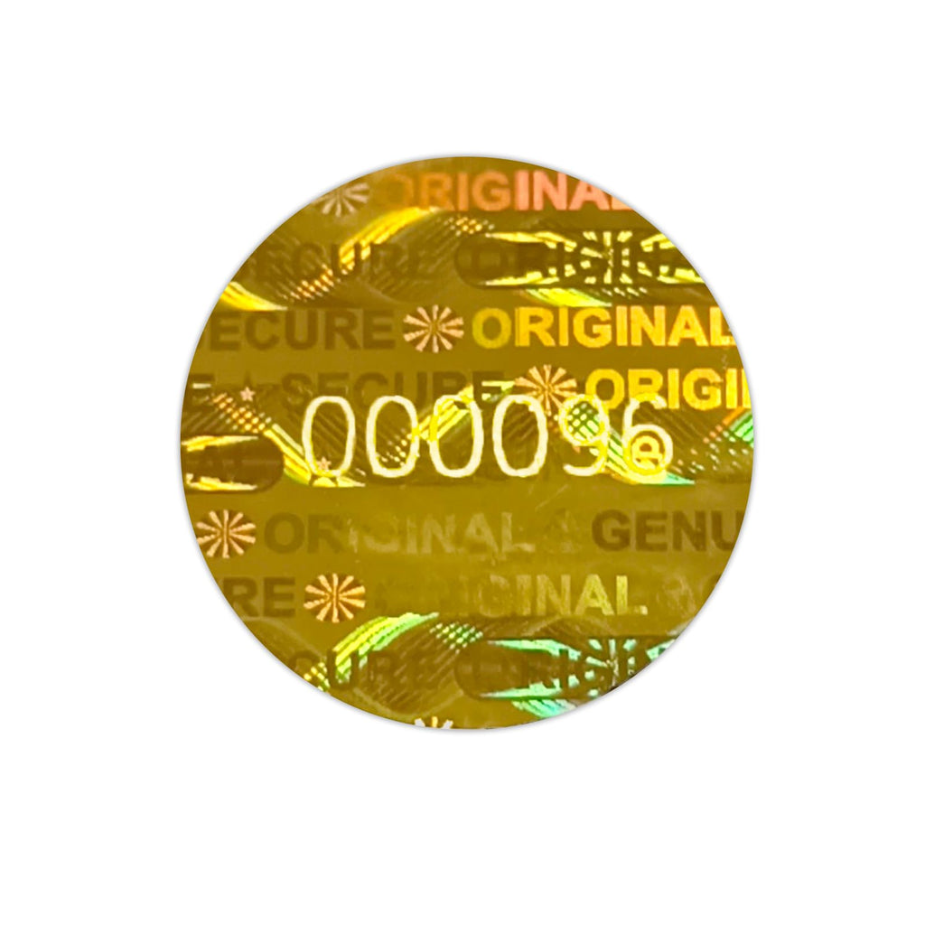 1 inch Round Transparent Blank Tamper Evident Labels Crystal Clear Sealing Package Seal