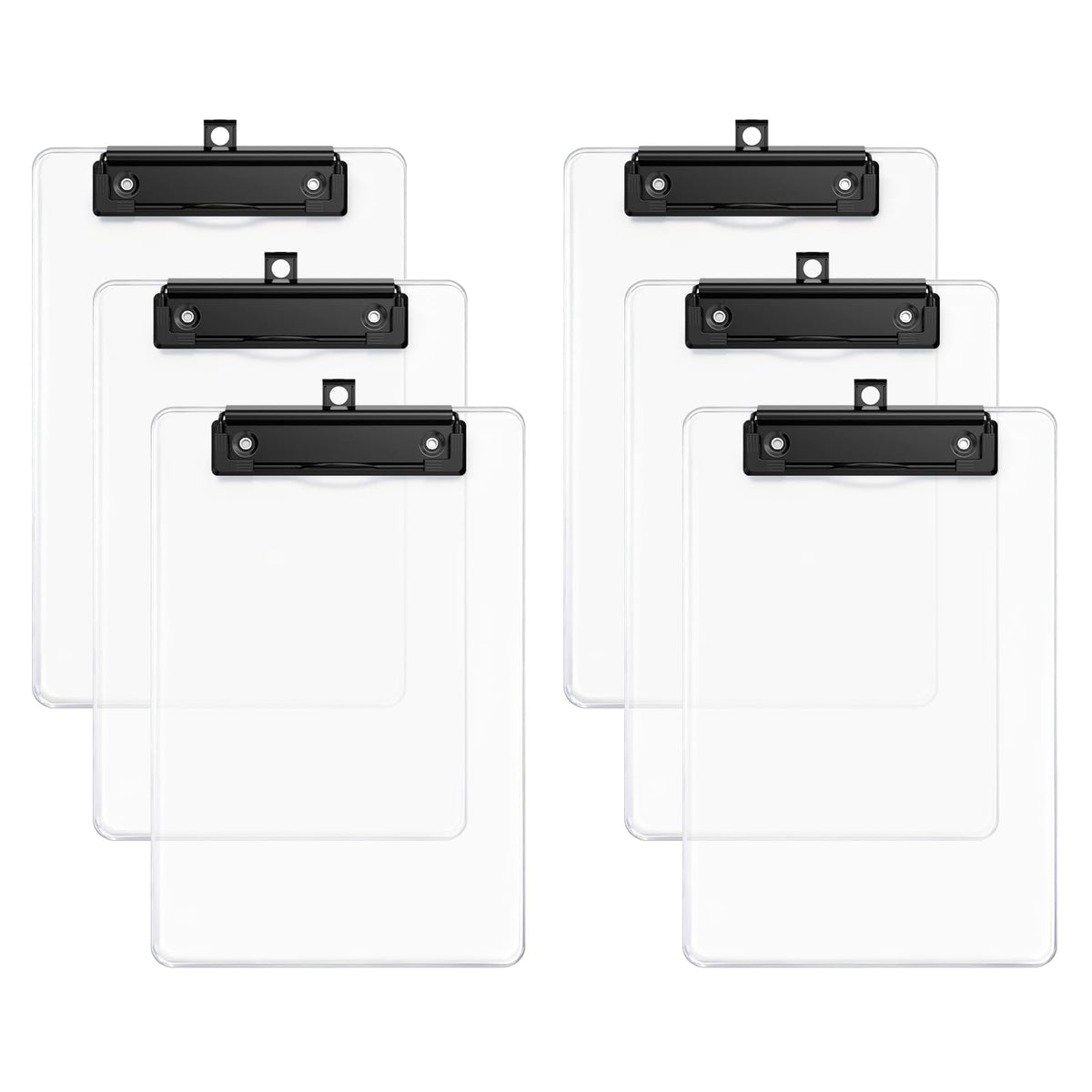 6 Pack Colorful Small Clipboard, A5 Mini Clip Board
