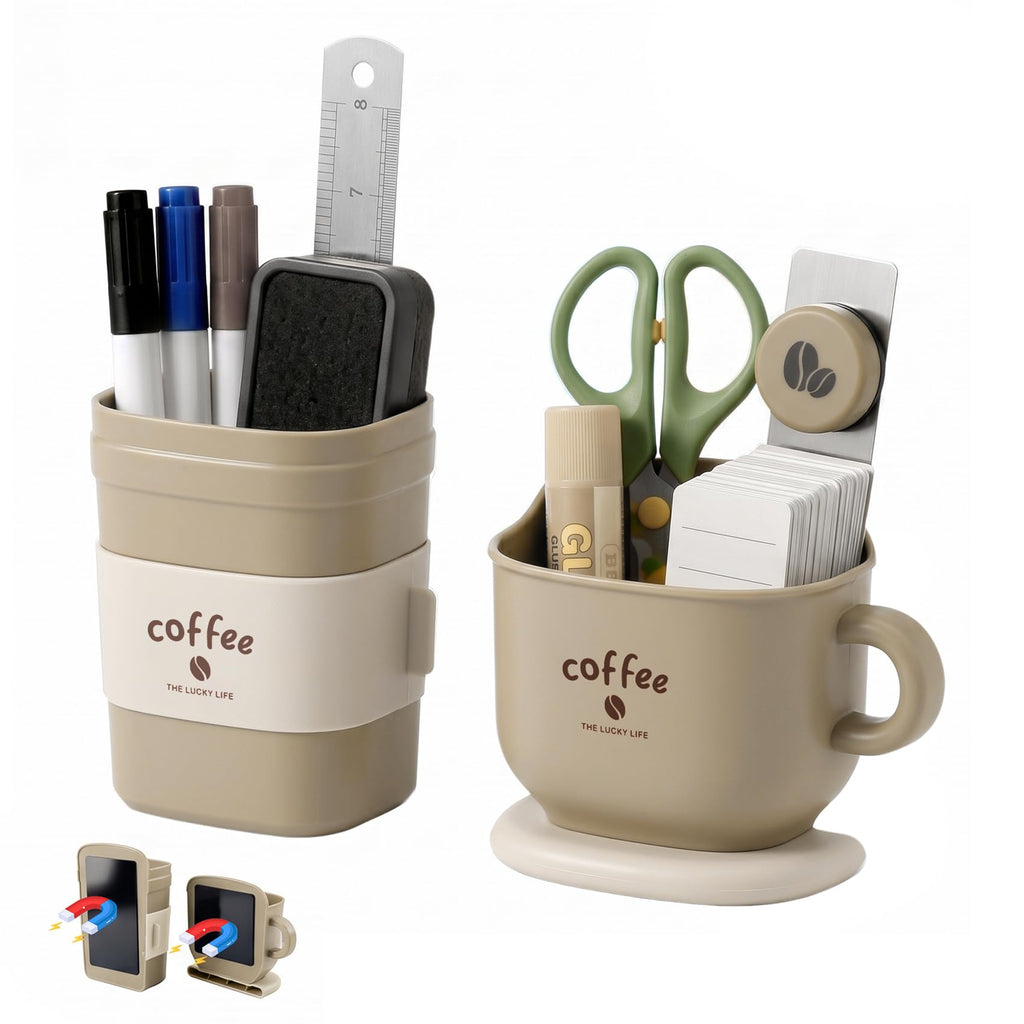 Magnetic Pen Holder 2 Pack, Whiteboard Dry Erase Marker Holder