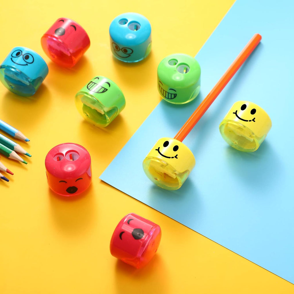 Crtiin 24 Pcs Back to School Pencil Sharpeners for Kids